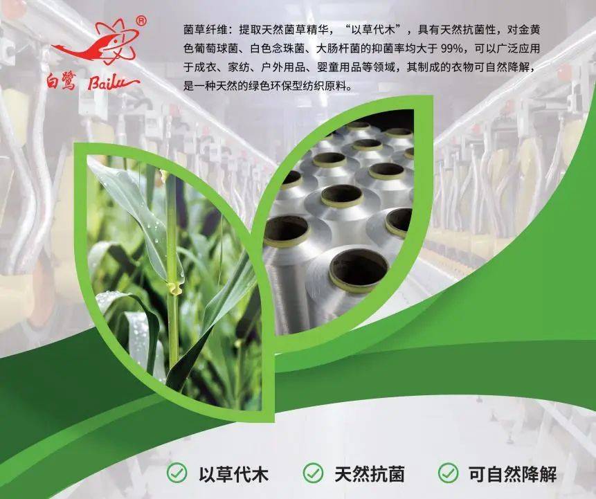 以草代木、天然抗菌、可自然降解，新鄉(xiāng)化纖開(kāi)創(chuàng)新的“傳奇”——菌草纖維 